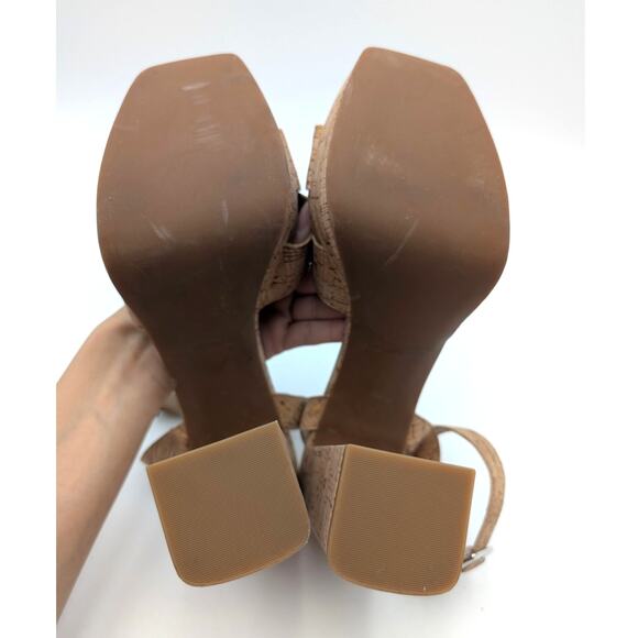 Abound Tenille Platform Ankle Strap Sandal Women's Natural Cork Size US10M - Picture 8 of 10
